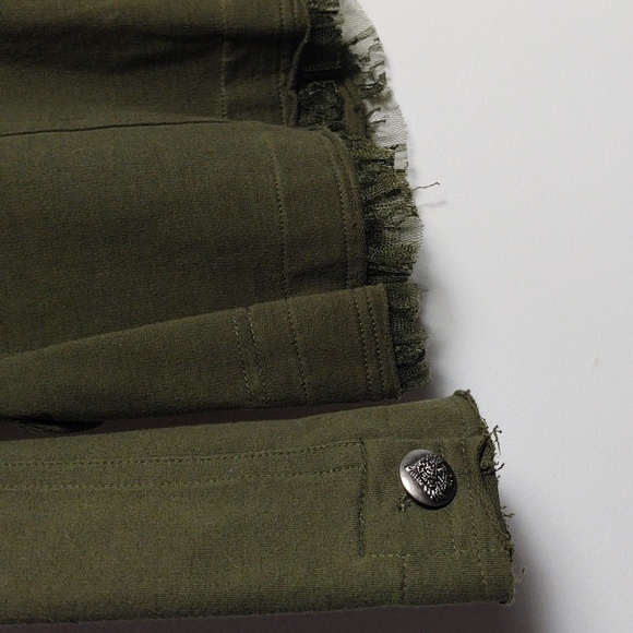 NICK & MO Exclusive Collection Army Green Utility Jacket Womens Size Small - Picture 13 of 16